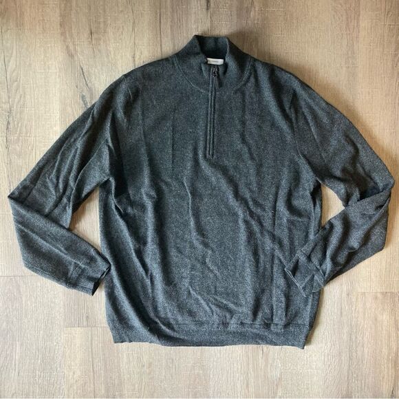 100% Half Zip Cashmere Sweater NWOT